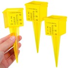  3 Pcs Water Gauge for Garden Rain Gauges Recording Rainfall Yard