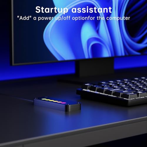 Interrupteur d'alimentation LED commande tactile pour ordinateurs de bureau avec câble répartiteur - Photo 2/8