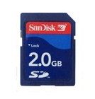 Carte mémoire SanDisk 2 Go Class4 SD SDHC SDSDB-8192 C4 bleue standard