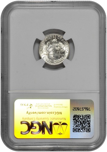 1947 S 10C Silver Roosevelt Dime NGC MS 67 - Picture 2 of 2