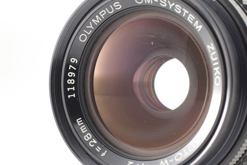 [Exc+5]  OLYMPUS OM-System Zuiko MC Auto-W 28mm f/2 MF Wide Angle Lens JAPAN - Picture 2 of 8