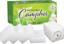 56g Natural Camphor Tablets   Soul Sticks Camphor Blocks Pack of 12 