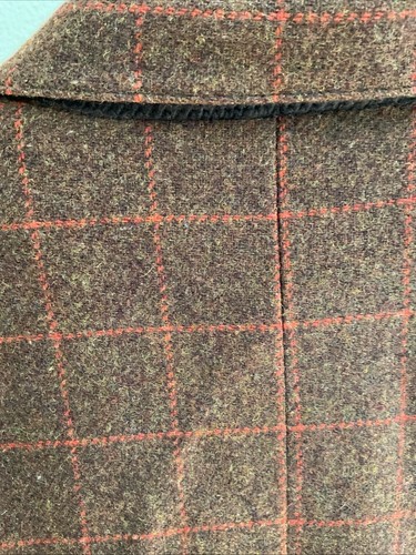 Vintage Genuine Oregon Tweed Pendleton Wool Blazer Size 42 Brown Elbow Patches - Picture 9 of 9