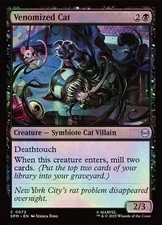 Venomized Cat #72 (Foil) (NM) Spider-Man SPM Magic MTG