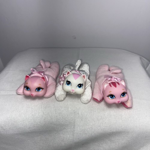 Kitty Surprise 2017 bianco rosa peluche mamma gatti con 3 gattini neonati lotto 2 - Foto 16 di 19