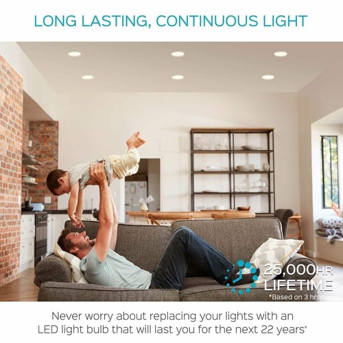 Luxrite BR40 LED Flood Light Bulb 85W Equiv. Dimmable 3000K 1100lm E26 12-Pack - Picture 4 of 8