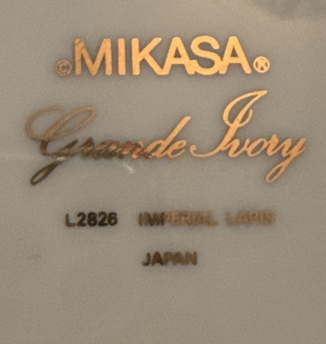 Mikasa - L2826 Imperial Lapis- Grande Ivory 9 1/4” Round Vegetable Bowl - Bild 5 von 5