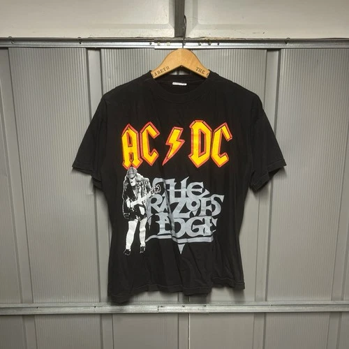Rare Vintage AC/DC The Razors Edge Tour Black Concert T 1990s vintage concert t-shirt, vintage, single stitch, B+ condition
