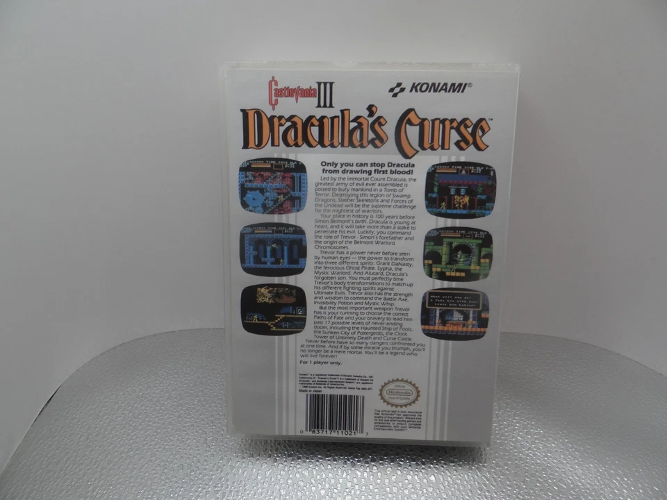 Castlevania III: Dracula's Curse ( NES) Authentic ART IN HARD COVER AND CART - Image 2 of 4