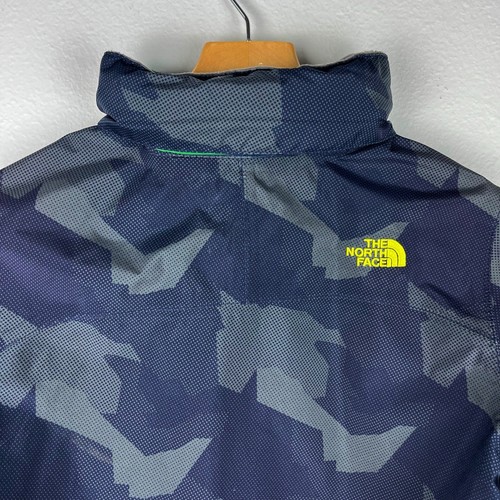 Youth North Face Hyvent Zip Front Windbreaker Blue Camo Size Boys Large 14/16 - Picture 6 of 12