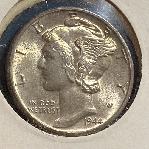 1944 D Mercury Dime 10c High Grade BU