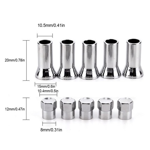 Car Chrome Tire Valve Stem Tire Valve Stem Tires Valve Stem Wheel All Car - Picture 9 of 10