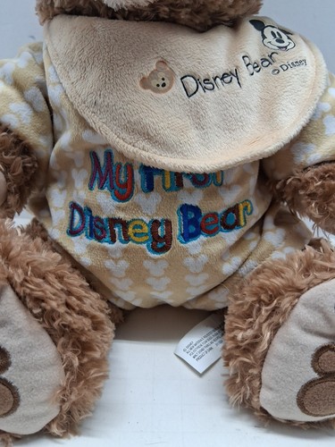 Disney Parks My First Bear Duffy Plush Hidden Mickey Pajamas w/ Bib Baby Gift - Picture 4 of 7