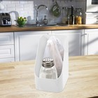  Schräger Zuckerbeutelhalter, kleine Aufbewahrungsbox für Teepakete,