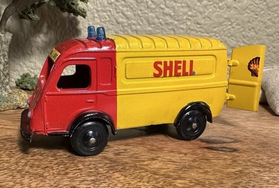 Vintage CIJ Renault Shell Delivery Van Diecast Truck France 3/60 Advertising Toy