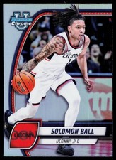 Solomon Ball 2024-25 Bowman University Chrome Refractor Connecticut Huskies