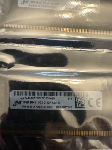 DDR4 2133Mhz Micron 64GB Kit 4x 16GB HP Cloudline CL2100 Memory RAM - Picture 2 of 4