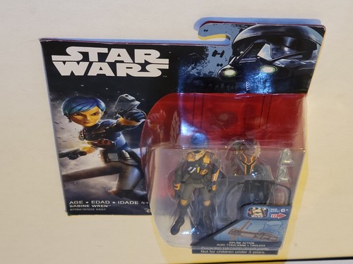 Star Wars Rebels Sabine Wren 3.75" Actionfigur 2016 Mandalorian 1:18 SEALED - Bild 4 von 12