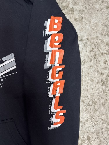 Mitchell & Ness NFL Cincinnati Bengals Throwback Hoodie, Medium, Black, NWT - Picture 7 of 9