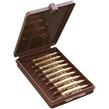 MTM Case-Gard Brown Polymer Small/Medium Rifle Ammo Wallet 9 Rounds - W9SM70