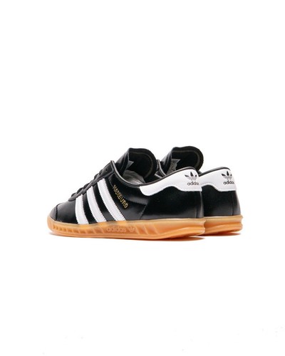 Adidas Original Hamburg Women’s Athletic Shoe Black Sneaker Leather Trainer #626 - Picture 14 of 17