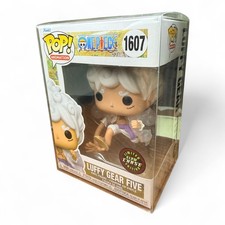 Funko Pop! One Piece Luffy Gear Five 5 #1607 GITD Glow Chase - NEW!! w Protector