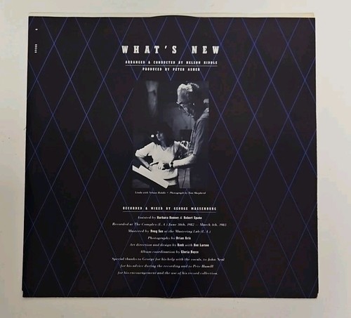Linda Ronstadt "What's New" Vinyl LP 1983 Asylum Records Shrink Hype Sticker VG - Picture 8 of 12