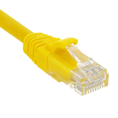 Ethernet Patch Cable CAT6, UTP, 24AWG, 0.5 Ft, 10 pack, Yellow - Picture 4 of 4
