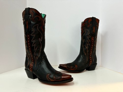 CORRAL WOMEN'S TRIAD STUDDED WESTERN BOOTS - SNIP TOE SIZE 7.5