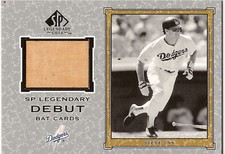 2001 SP Legendary Cuts STEVE SAX Bat card