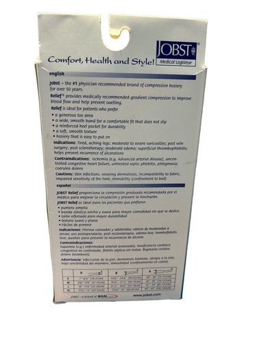 Jobst 20-30 mmHg Firm Compression Chaps LEFT LEG ONLY Beige Sz S/OT Diabetic - Afbeelding 2 van 13