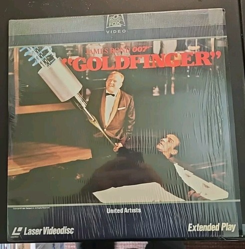Goldfinger Laserdisc LD EX/EX MGM UA Sean Connery James Bond 007 Gert Frobe Vintage 