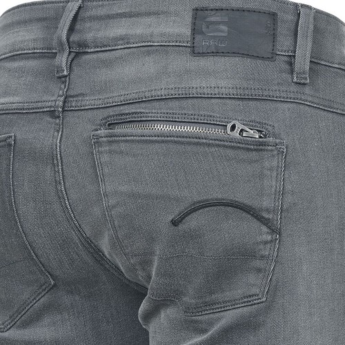 $220 Designer G-STAR RAW Women Attacc Mid Straight Grey Super Stretch Jeans 25 - Picture 10 of 10