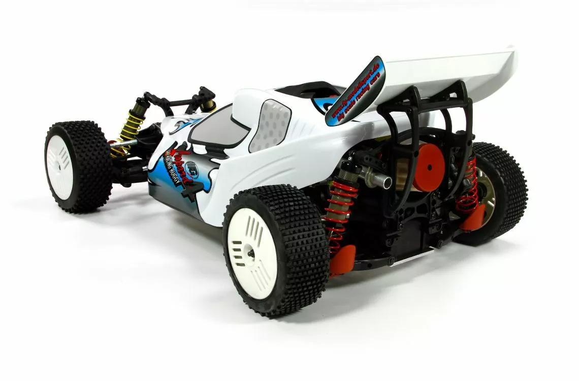 Buggy RC Voiture Thermique Leopard 1/10 ème 3 cm3 4WD Orange RTR