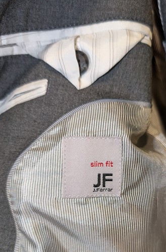 J Ferrar 3 Piece Men's Slim Fit Suit Charcoal 38L 32 x 32 Super Slim EUC - Picture 6 of 13