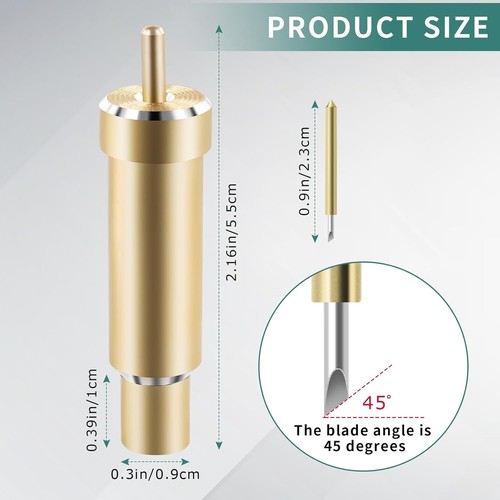 10Pcs Premium Fine Point Blade Compatible for Cricut Explore Air 2/Air 3/Maker/M - Picture 2 of 7