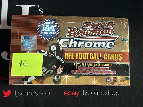 2000 Bowman Chrome Football (1) Factory Sealed Hobby Box Possible Brady RC #6 SM