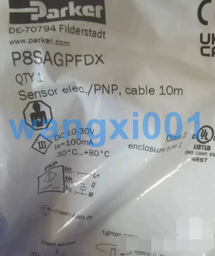 5PCS NEW parker Pneumatic sensors P8SAGPFDX FedEx DHL Fast delivery