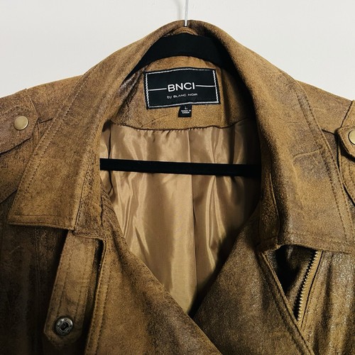 Blanc Noir Wm's Vegan Suede Jacket Moto Edgy Chic Trendy Boho Large - Picture 5 of 11
