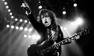 Angus Young AC/DC Live on Stage in Concert Photo Print Poster