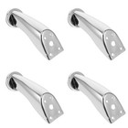  4 Pcs Metal Furniture Legs Adjustable Feet Levelers Bed Replacement