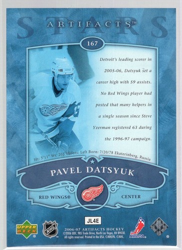 * 2006-07 Artifacts - Bronze #167 - PAVEL DATSYUK [15/25] - Bild 2 von 2