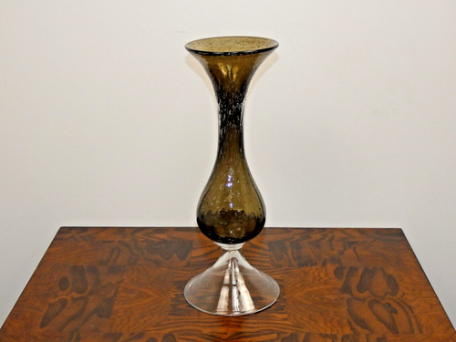 16"x6" Crestview Collection Smoke Grey Glass Vase - Picture 1 of 3