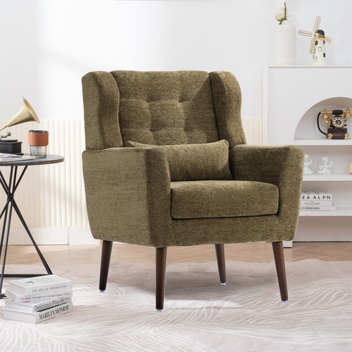 Accent Chair Barrel Chair Single Sofa Upholstered Chair for Living Room - Picture 5 of 215