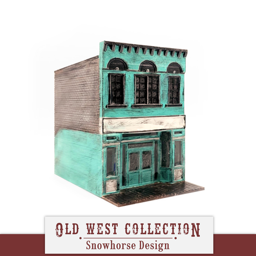 Slick & Slather Shaving Parlor | Old West Collection (HO Scale 1:87) - Picture 1 of 2