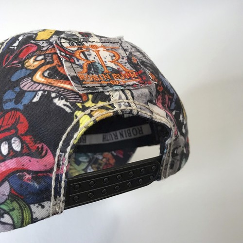 ROBIN RUTH bestickte SEATTLE All Over Graffiti Print Snapback MÜTZE - Bild 5 von 8