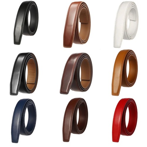 3,0 cm 3,1 cm dünner Leder Ratschengürtel für Herren Damen Unisex Echtleder Gürtel - Bild 12 von 25
