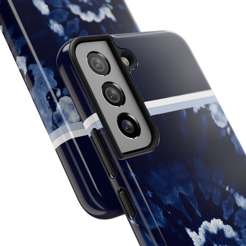 Grandmacore Indigo Blue White tie dye Tough Phone Case Iphone Samsung Galaxy - 第 104/110 張圖片