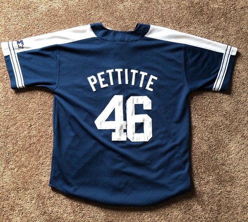 New York Yankees Andy Pettitte 46 Starter Mens Jersey Blue White Color Block XL - Picture 2 of 7