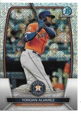 2023 Bowman Mega Yordan Alvarez #29 Chrome Mojo Refractor Card Houston Astros NM